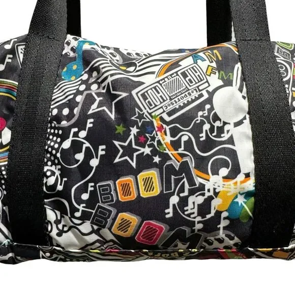 LeSportsac Vintage Anne Boombox Mini Duffle Bag Retired Print - Picture 3 of 5